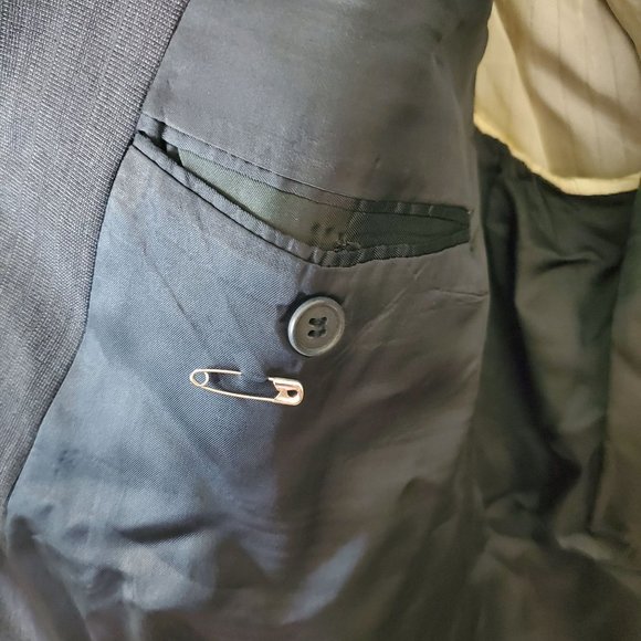 Vintage Men's Wool Yves Saint Laurent Bachrachs Suit Jacket - Picture 6 of 7